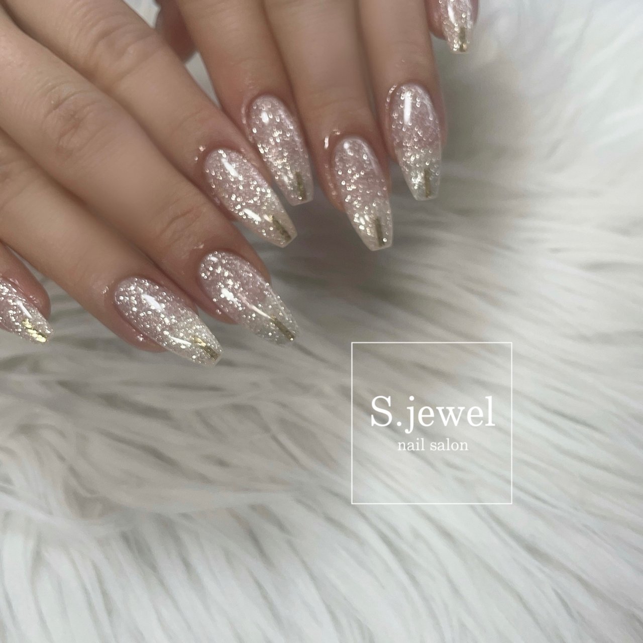フラッシュ/シンプル/ワンカラー/キラキラ - S.JEWELのネイルデザイン