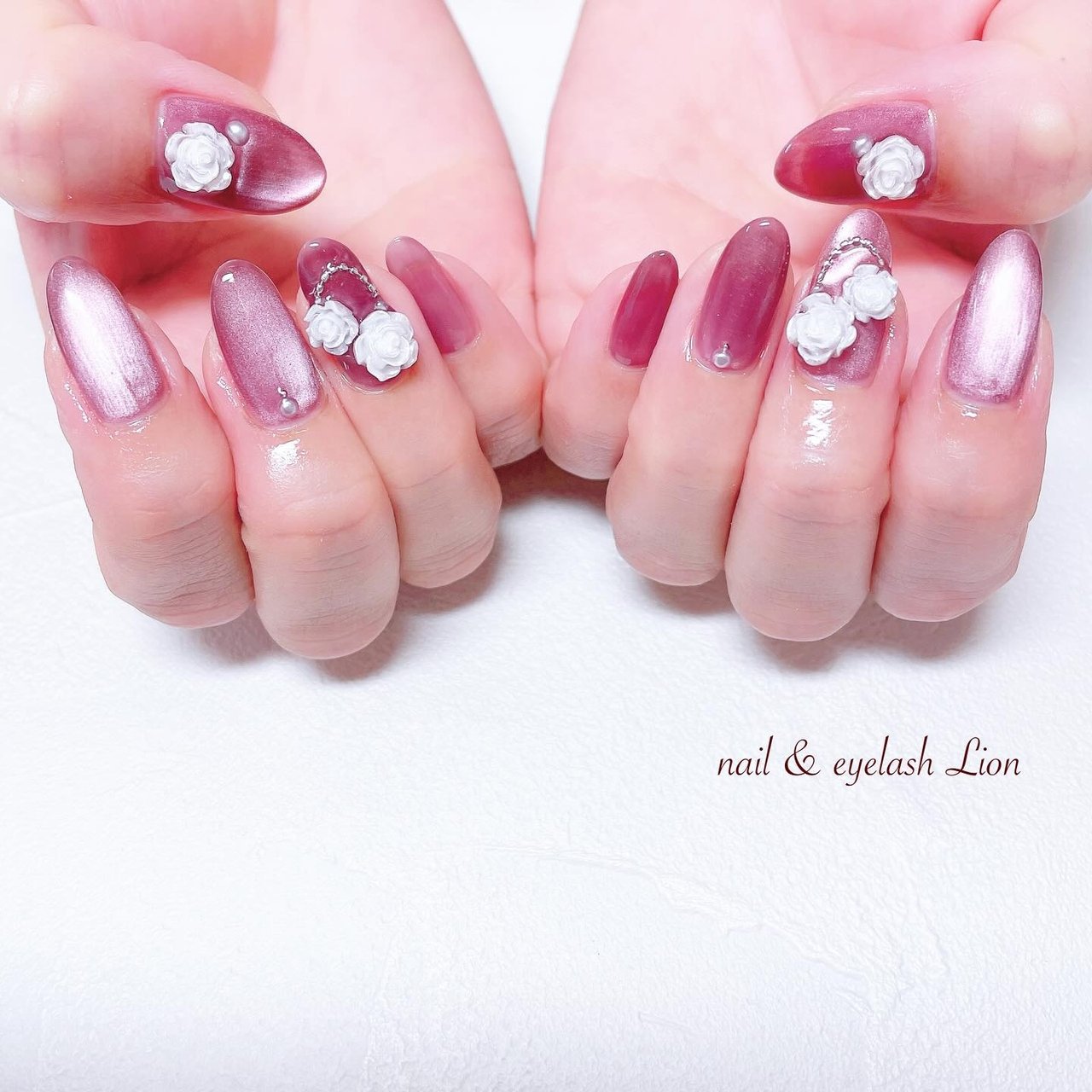 春/夏/ハンド/フラワー/マグネット - lionnail_yoshinoのネイル