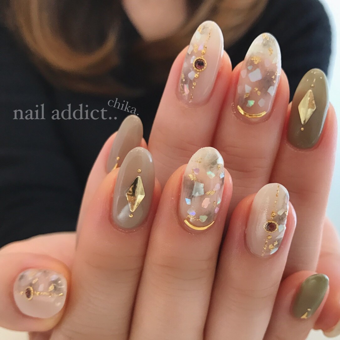 秋 デート 女子会 ハンド ワンカラー Nail Addict ネイルアディクト 大人の為のネイルサロン下関のネイルデザイン No ネイルブック