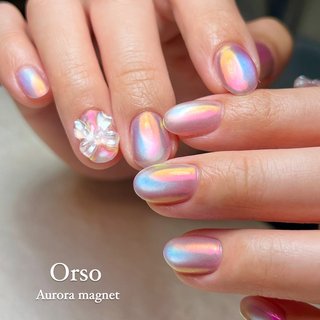 ネイルチップ No.73 うるうるネイル リボンネイル ガーリー