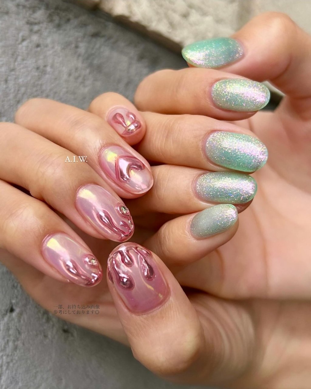 ニュアンス/個性派 - 後藤カナ | A.I.W. nail & Eyebrowのネイル 