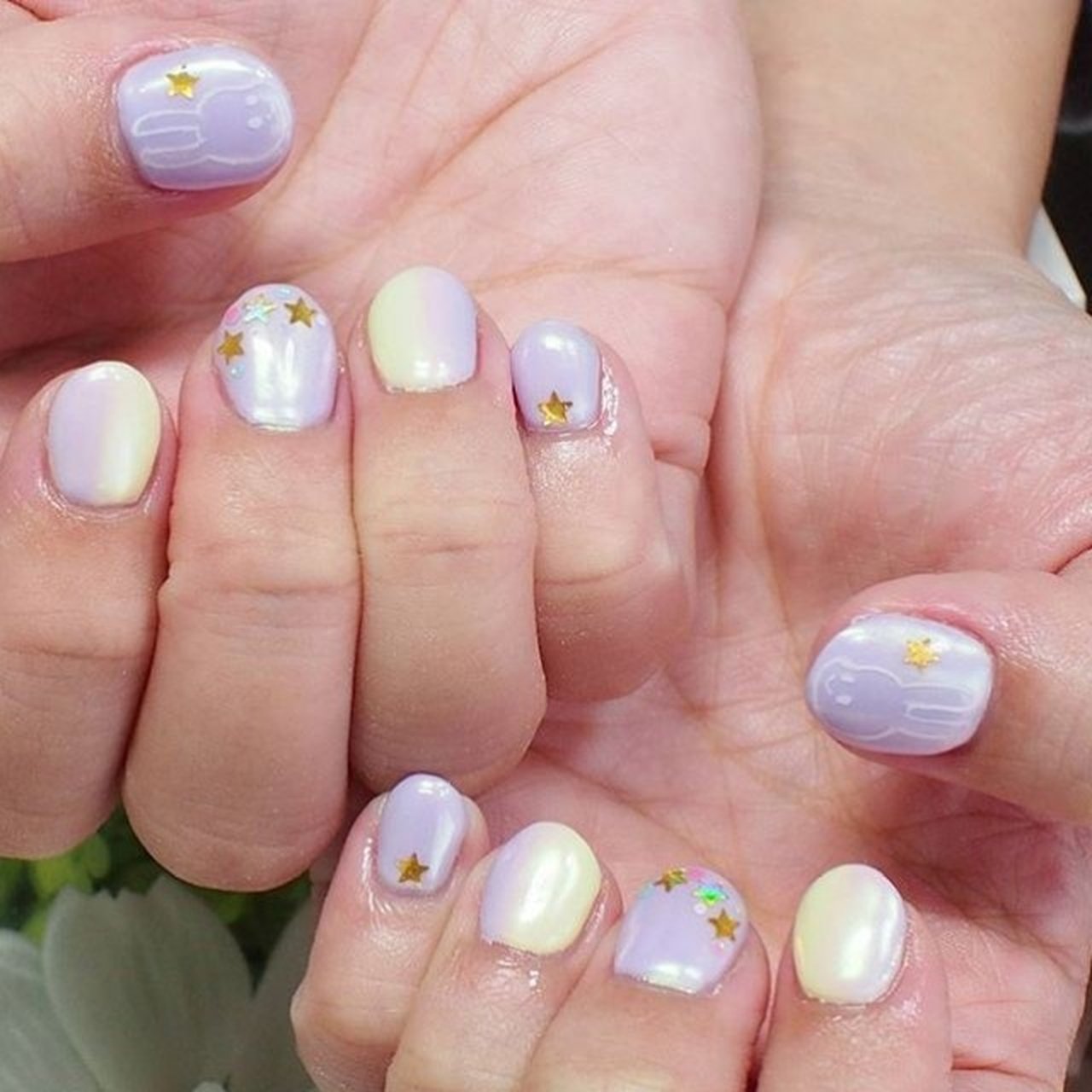 オールシーズン リゾート パーティー 女子会 ハンド Whitecat Nailのネイルデザイン No ネイルブック