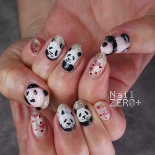 3dネイルパーツ パフェ ネイル パンダ あにまる ネイルパーツ 3dネイル