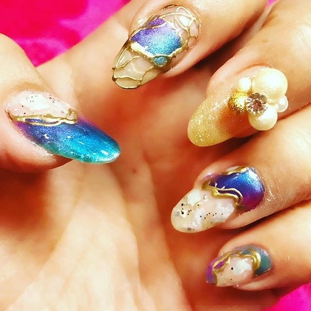 クリスマス パーティー 女子会 ハンド グラデーション Nailsalon Taraのネイルデザイン No ネイルブック