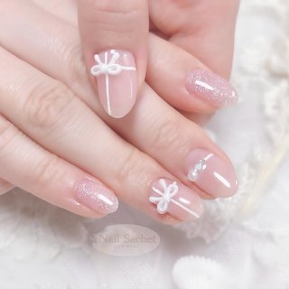 おすすめ順｜#バレエコアネイルのネイルデザイン｜ネイルブック