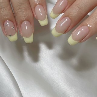 #イエローフレンチ#バターイエローネイル#フレンチネイル#大人可愛いネイル#古河市ネイルサロン#久喜市ネイルサロン#小山市ネイルサロン#幸手市ネイルサロン#結城市ネイルサロン#茨城ネイルサロン #Tomo/古河市ネイルサロン/Private nail salon Lita mystique #ネイルブック