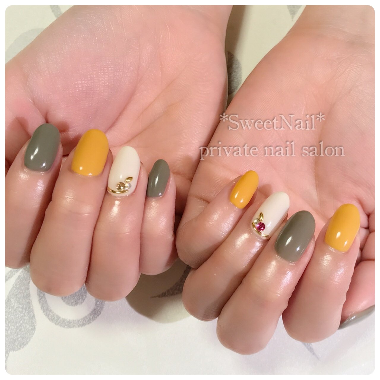 秋 冬 オフィス パーティー ハンド 大阪府八尾市ネイルサロン Sweet Nail のネイルデザイン No ネイルブック