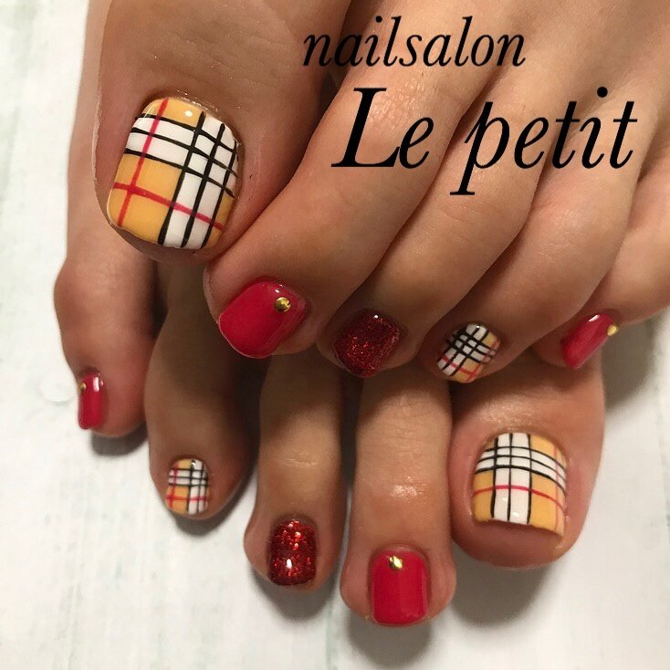 オールシーズン バレンタイン パーティー 女子会 フット Nailslon Le Petitのネイルデザイン No ネイルブック