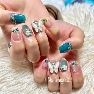 ♥️ネイルアルバム♥️ 推し活ネイル💅✨✨✨
今回は、ちょっとモリモリ😊
可愛かったぁ~

#可愛いネイル
#推し活ネイル
#ドキドキがとまらない
#押し花ネイル
#エメラルドグリーン
#蝶々ネイル 
#もりもりねいる💅 
#nailmiyu2
#福岡市中央区薬院ネイル
#fukuokacity #夏 #パーティー #女子会 #推し活 #ハンド #蝶々 #フレンチ #ラメ #マグネット #押し花 #コフィン #クリア #ターコイズ #シルバー #ジェルネイル #Miyuki Nakayama #ネイルブック