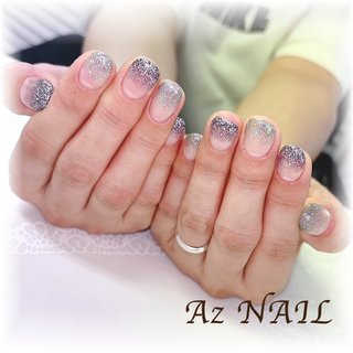 2色フラッシュのグラデーションネイル 
#フラッシュネイル #グラデーションネイル
#ラメグラデーションネイル #フラッシュグラデーションネイル
#キラキラネイル #オールシーズン #旅行 #ライブ #デート #ハンド #フラッシュ #グラデーション #キラキラ #ミディアム #ラウンド #ブラック #シルバー #ジェルネイル #お客様 #Az NAIL ゆき＊ #ネイルブック