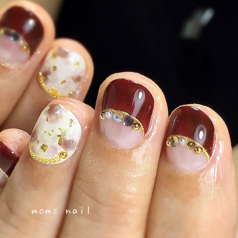 秋 冬 オールシーズン クリスマス ハンド Mom S Nailのネイルデザイン No ネイルブック