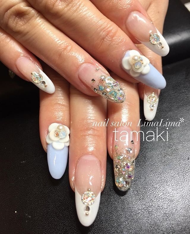 オールシーズン ブライダル パーティー 女子会 ハンド Nail Salon Limalimaのネイルデザイン No 2649831 ネイルブック