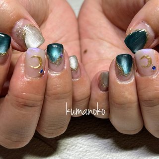 #kumanoko #kumanokonail #可児市ネイル#可児市ネイルサロン#多治見ネイル#美濃加茂ネイル #自宅ネイルサロン#自宅ネイル　#パラジェルネイル#パラジェル#パラジェル登録サロン#プリジェル#自爪を削らないジェル#nail#ジェルネイル#ネイル#ニュアンスフレンチ #ニュアンス #ミラーネイル #ミラーアート #マグネット #マグネットフレンチネイルデザイン #5月ネイル #月ネイル #手描きネイル #ちゅるんネイル #手が綺麗に見えるネイル #オールシーズン #ハンド #変形フレンチ #マグネット #ちゅるん #ショート #スクエア #ブルー #シルバー #ジェルネイル #お客様 #ayana #ネイルブック