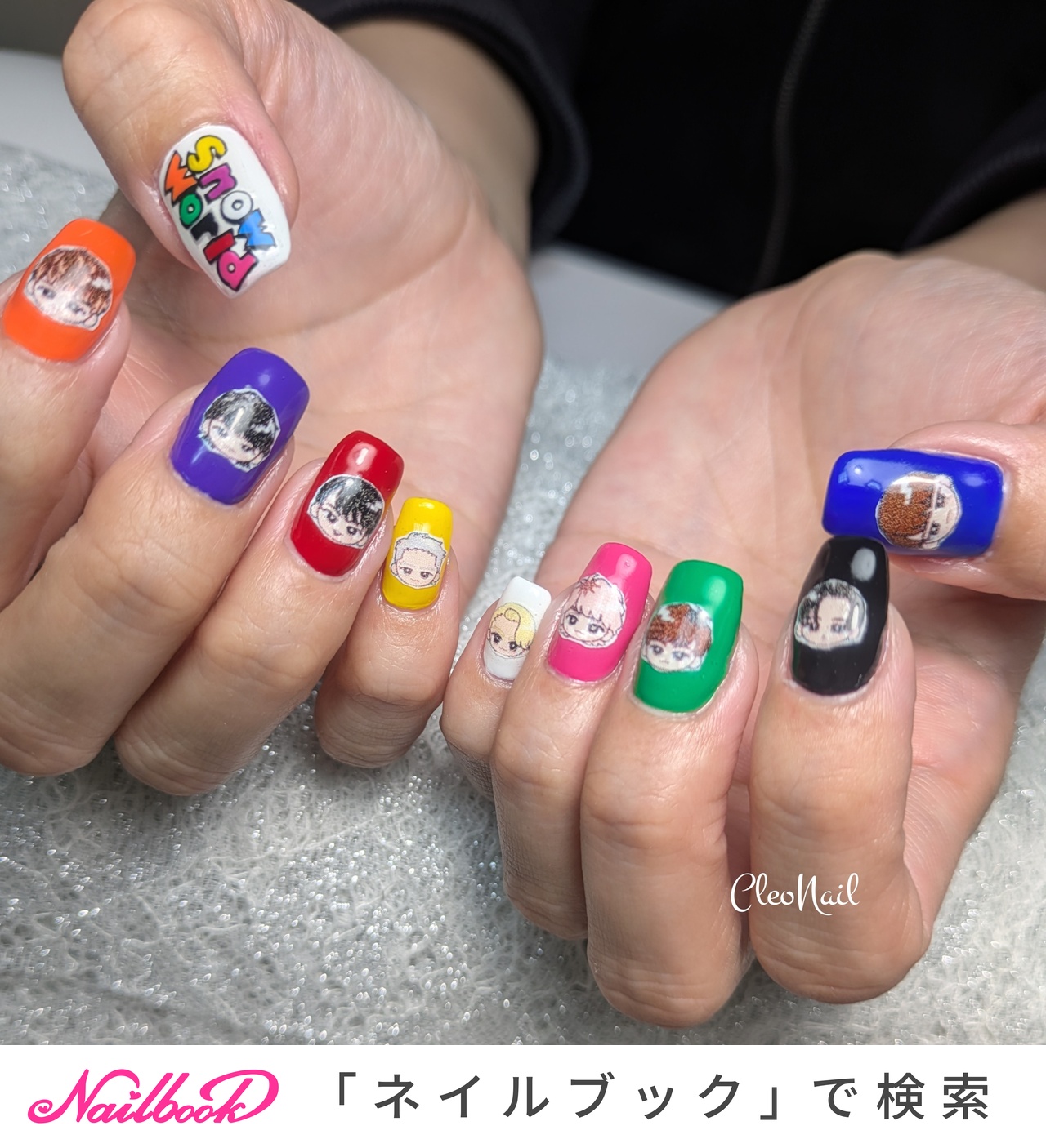 【現品】個性的 ネイルチップ 個性派 雪　ドールフェイス 現品】個性的 ネイルチップ 個性派 雪 ドールフェイス - メルカリ