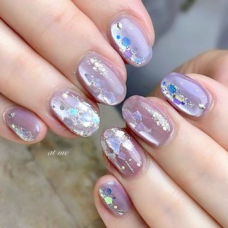 人気順｜パープル(紫)/#マグネットネイルのネイルデザイン