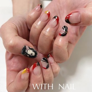 ・ 
キャラクターnail*° ・ 
 “mary”art
┈┈┈┈┈┈┈┈┈┈ ・
❁︎7,660円
（デザインネイリストにおまかせ）

※手描きの多いアートは予約日の10日前までに要相談
┈┈┈┈┈┈┈┈┈┈ ・

《JR和歌山駅徒歩4分》
❁駐車場あり🅿️
❁定額制サロン
❁マシンを使用せず手技のみで丁寧・痛みの少ない施術◎
❁InstagramコメントやDMメッセージ予約不可
　ご予約・問い合わせ・求人募集はプロフィール　　　　
　URLのネイルブックからお願いします💅

・

#オールシーズン#和風
#ブラック#レッド#ゴールド
#フレンチ#フレンチネイル
#鬼滅の刃#鬼滅の刃ネイル
#鬼舞辻無惨#鬼舞辻無惨ネイル
#キャラクター#キャラクターネイル
#痛ネイル#キャラクターネイル和歌山
#キャラクターネイル和歌山市
#和歌山市ネイル#和歌山市ネイルサロン
#WITHNAIL#WITHNAIL和歌山
#ありがとうございました♡ #オールシーズン #推し活 #ハンド #フレンチ #痛ネイル #和柄 #個性派 #ショート #オーバル #レッド #ブラック #ゴールド #ジェルネイル #お客様 #mary #ネイルブック