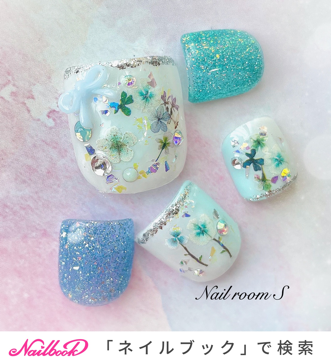 ネイルパーツ shiho 春/夏/七夕/海/フット - Nailroom__S Shiho Hiratouのネイル