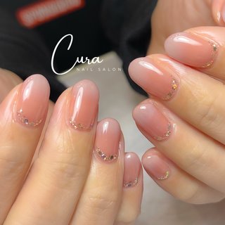 #くすみピンクネイル #手が綺麗に見えるネイル #グラデーション #グラデーションネイル #ハンド #シンプルネイル #オールシーズン #大人 #wakana #ネイルブック