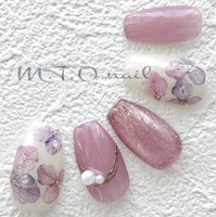 紫陽花ネイル