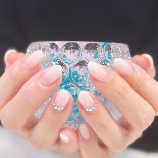 #オールシーズン #ハンド #グラデーション #ホワイト #ジェルネイル #お客様 #彩爪花 #ネイルブック