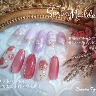 #紫陽花ネイル #梅雨ネイル 
#バラネイル
#ニュアンスフラワーネイル #夏 #梅雨 #ハンド #tiptop.nail61 #ネイルブック