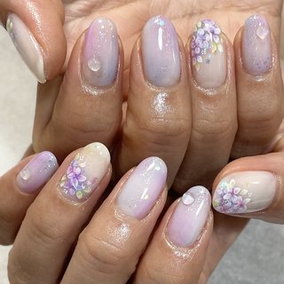 爽やかカラーの紫陽花ネイル♡ ぷっくり水滴もポイントです☺️
#5月ネイル #6月ネイル #あじさい#あじさいネイル#紫陽花ネイル#あじさいカラー #パープル#紫＃愛知県ネイルサロン＃東海市ネイルサロン＃太田川ネイルサロン#知多半島ネイルサロン #痛ネイル #キャラクターネイル#手描きアート＃アンティークネイル#フラワーネイル＃ニュアンスネイル＃絵画ネイル#アートやり放題 #梅雨 #ホワイト #水色 #パープル #LILY ART NAIL ✴︎ YURI #ネイルブック