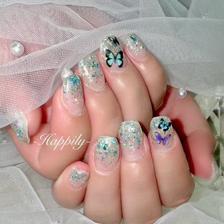 急遽OFFと乗せ替え🩵 
超ロング→ショートネイルへ🌈💅

#ももちゃん♡ 
#ハンド #ジェルネイル #グラデーション #ラメ #ホログラム #バタフライ #japanesenailartist #japanesenailart #ネイル #ネイルサロン #山口県 #周南 #山口県ネイルサロン #周南市ネイルサロン #プライベートサロン #ネイルサロンハピリー #ハピリー #爪職人💅 

-Happily-
https://nail-happily24.com

〠745-0825 山口県周南市秋月2丁目3-13 ステータス秋月1F tel090-7993-3354 営業時間:9:30〜18:30（受付） 定休日:日曜日

#いつもありがとうございます😊 #手が綺麗に見えるネイル #春 #オールシーズン #ハンド #グラデーション #アニマル柄 #ショート #スクエア #水色 #シルバー #ジェルネイル #ネイルモデル #-Happily- #ネイルブック