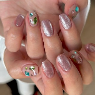 カラフルストーンネイル💎🌈🍑 
いつもありがとうございます！

定額art 6280yen

緑地公園　ネイルサロン　𝕖́𝕡𝕒𝕟𝕠𝕦𝕚𝕣【エパヌウィール】

#ホットペッパーからご予約できます 🧡 .*゜
#パラジェル 
#フラッシュネイル 
#ワンホンネイル 
#韓国 
#ピンクネイル 
#キラキラ #ハートネイル 
#ワンカラーネイル 
#シアーカラーネイル 
#ちゅるんカラー
#ストーンネイル #春 #オールシーズン #入学式 #オフィス #ハンド #ビジュー #大人 #シアー #ミディアム #スクエア #ベージュ #ピンク #ジェルネイル #お客様 #yumemirumi #ネイルブック