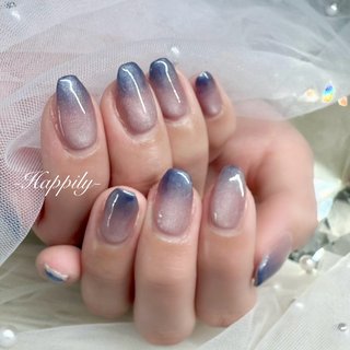 マグネットネイル💅 
グラデーション🩵

#ハンド #ジェルネイル #グラデーション #マグネット #ネイルアレルギー対応サロン #japanesenailartist #japanesenailart #ネイル #ネイルサロン #山口県 #周南 #山口県ネイルサロン #周南市ネイルサロン #プライベートサロン #ネイルサロンハピリー #ハピリー #爪職人💅 

-Happily-
https://nail-happily24.com

〠745-0825 山口県周南市秋月2丁目3-13 ステータス秋月1F tel090-7993-3354 営業時間:9:30〜18:30（受付） 定休日:日曜日

#いつもありがとうございます😊 
#ネイルアレルギーゼロへ #手が綺麗に見えるネイル #オールシーズン #ハンド #グラデーション #マグネット #ミディアム #スクエア #ブルー #シルバー #ジェルネイル #お客様 #-Happily- #ネイルブック