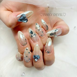 水色/シルバー/メタリック - 大倉ノドカ 🐍💖A.I.W. / Nail