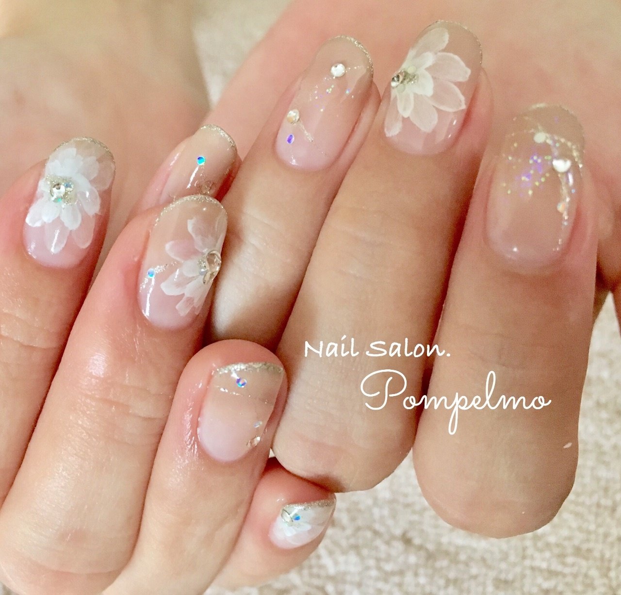 オールシーズン オフィス ブライダル デート ハンド Nailsalonpompelmoのネイルデザイン No ネイルブック