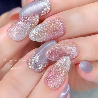 No.335 ネイルチップ　グレー　シェル　オーロラ　キラキラ　マグネット　ラメ No.335 ネイルチップ グレー シェル オーロラ キラキラ