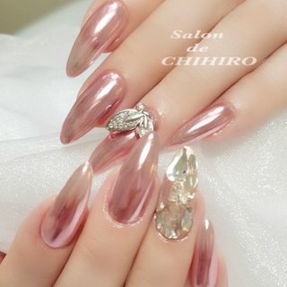 #ミラーネイル #ピンクミラーネイル 
#埋めつくしネイル 
#ピンク #Salonde0CHIHIRO #ネイルブック