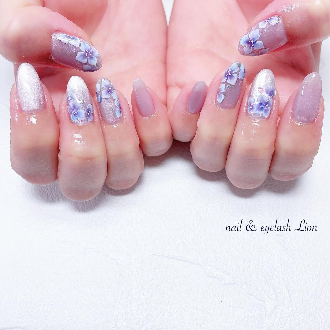 梅雨/ハンド/フラワー/マグネット/ミディアム - lionnail_yoshinoの