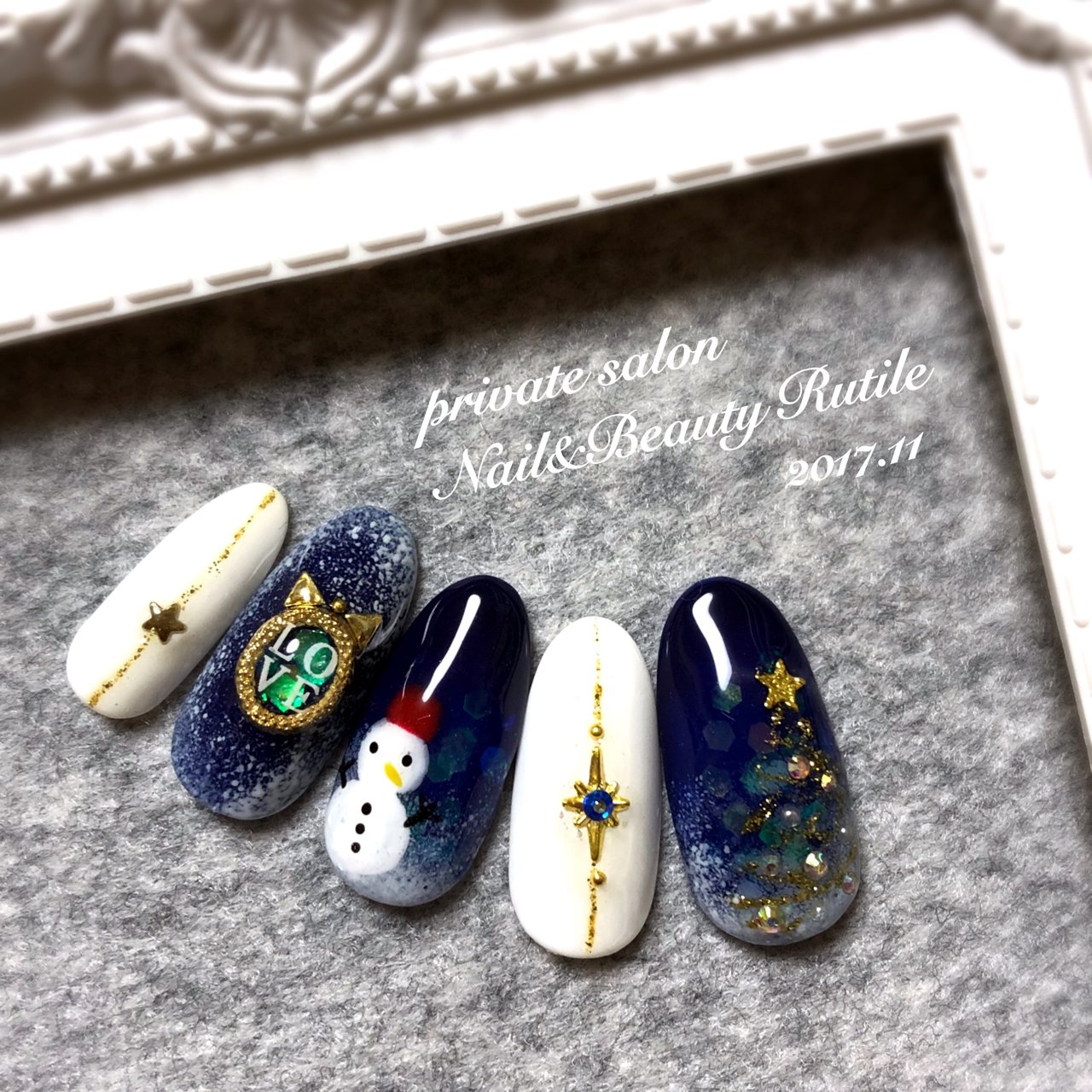 冬 クリスマス デート ハンド グラデーション Nail Beautyrutile Risaのネイルデザイン No ネイルブック