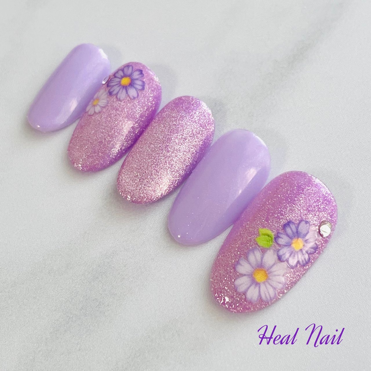 春/夏/梅雨/ハンド/ワンカラー - Heal Nailのネイルデザイン[No