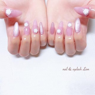 薔薇パーツネイルのネイルデザイン｜ネイルブック
