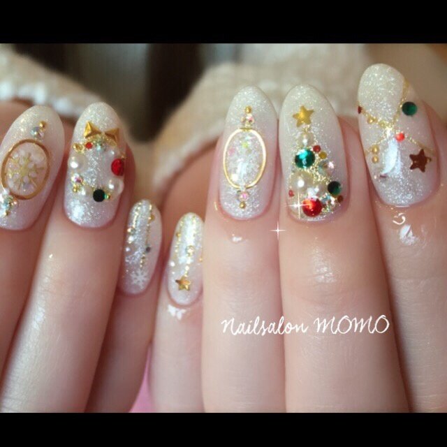 クリスマス Nailsalonmomoのネイルデザイン No 265 ネイルブック