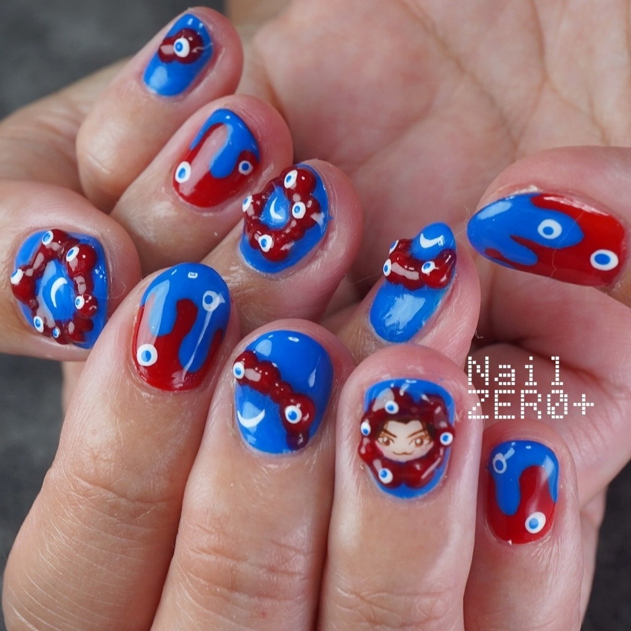 オールシーズン/推し活/ハンド/3D/個性派 - 塩見隼人 [池袋]ネイルゼロ