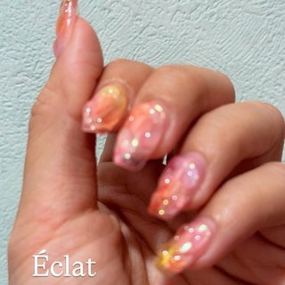 #ぷっくりアート #クリアネイル#カラフルネイル #カラフル #ちゅるん #諏訪市ネイルサロン #諏訪市 #諏訪市ネイル #夏ネイル #夏 #夏ネイル2025 #シロップカラー #シロップネイル #シロップ #夏 #パーティー #女子会 #推し活 #ハンド #ぷっくり #シアー #ミディアム #スクエア #ピンク #オレンジ #イエロー #ジェルネイル #YUKA #ネイルブック