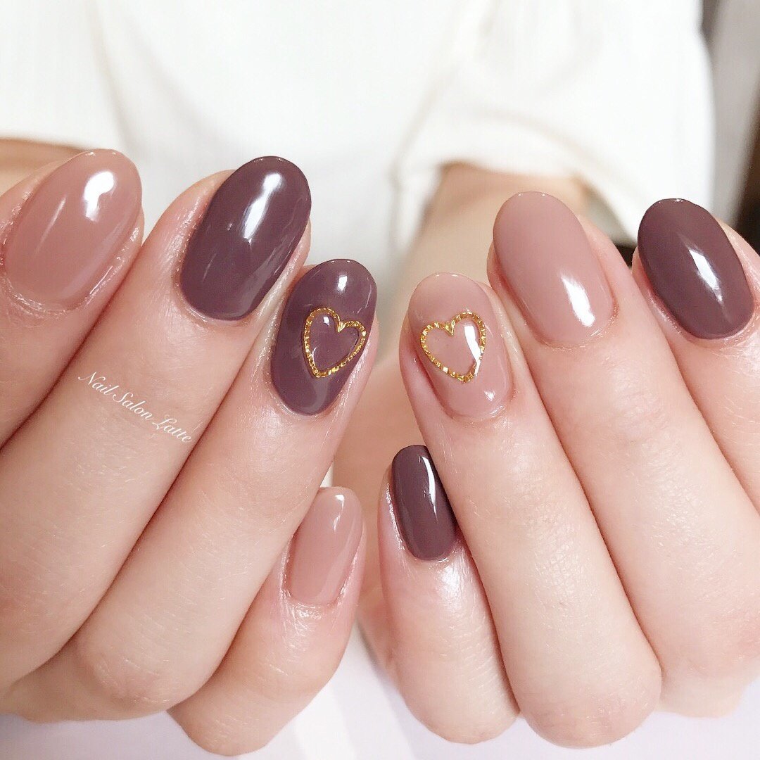 秋 冬 デート 女子会 ハンド Nail Latteのネイルデザイン No ネイルブック