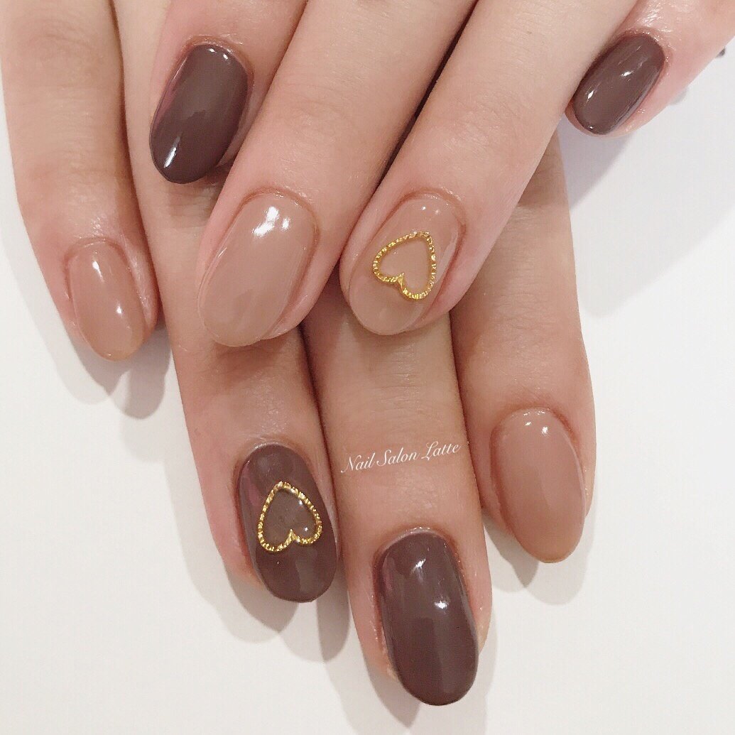 秋 冬 デート 女子会 ハンド Nail Latteのネイルデザイン No ネイルブック