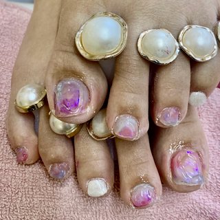 #フットネイル #春夏ネイル 
#nail#nailart 

#静岡#焼津#焼津市
#焼津ネイル
#静岡ネイル
#島田ネイル
#藤枝ネイル #春 #夏 #フット #ピンク #パープル #yamamotoさんちのエステ #ネイルブック