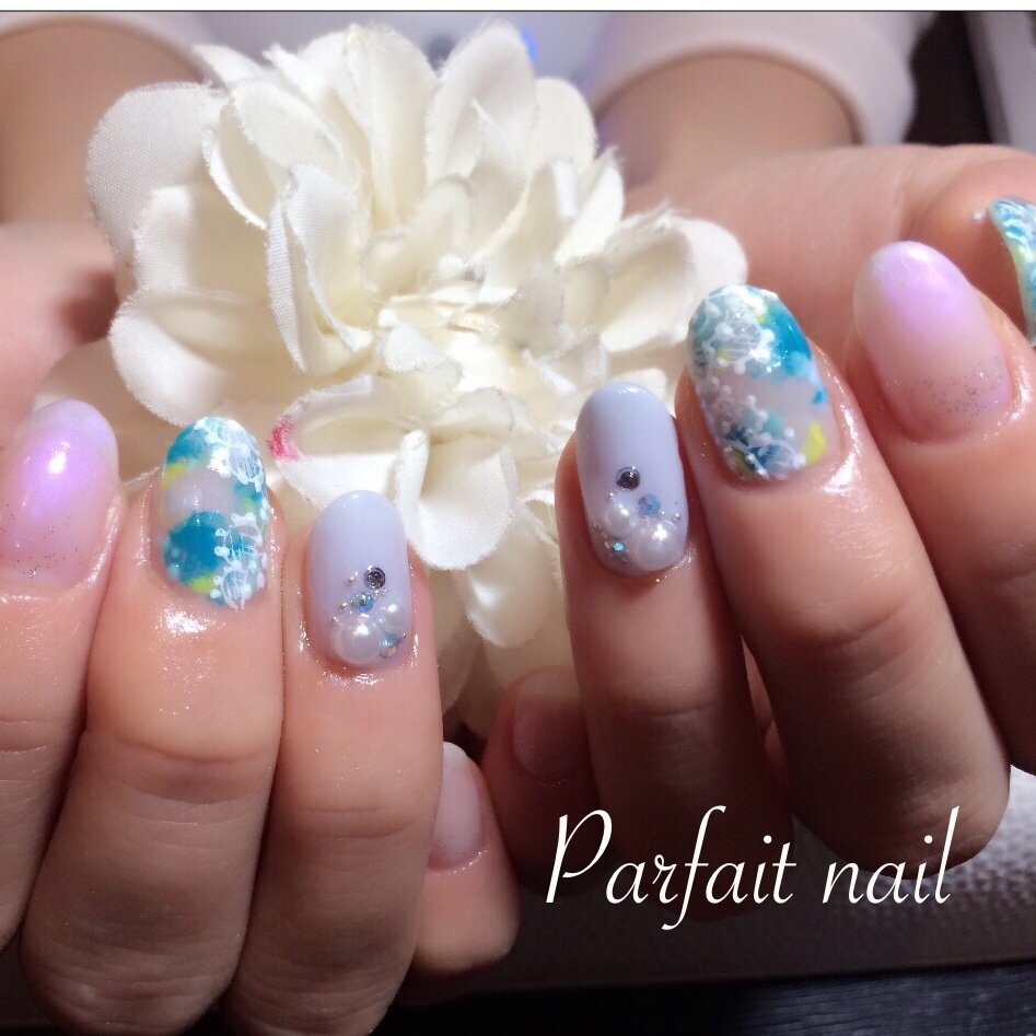 オールシーズン ブライダル パーティー デート ハンド 八戸市parfaitnailのネイルデザイン No ネイルブック