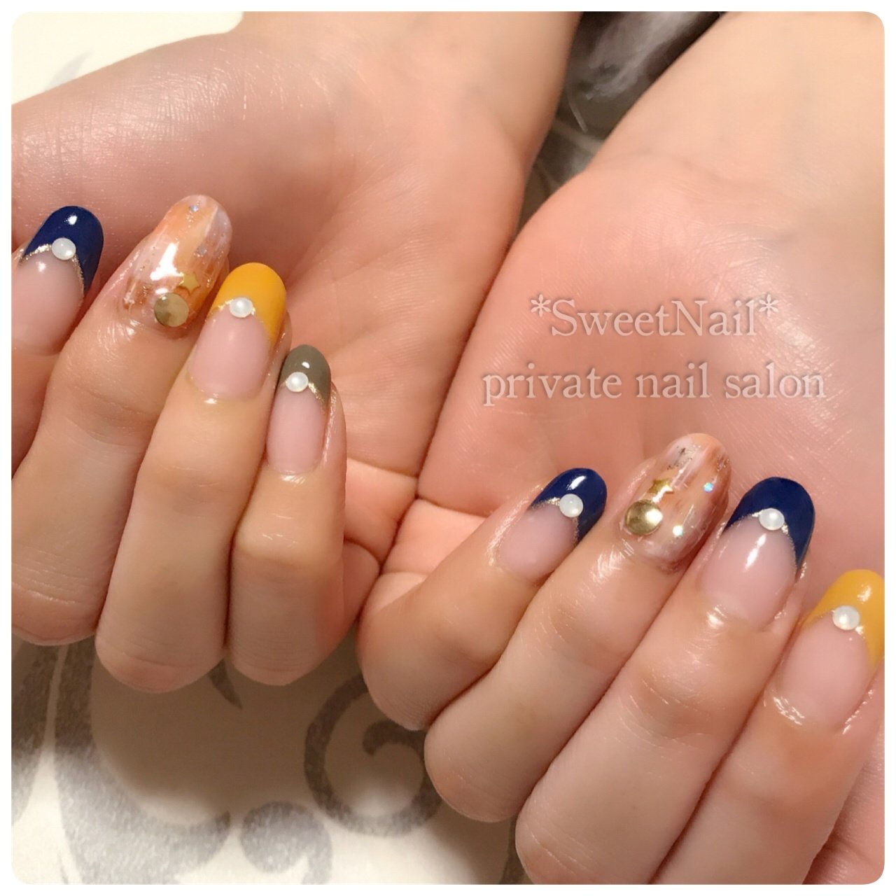 秋 冬 オフィス デート ハンド 大阪府八尾市ネイルサロン Sweet Nail のネイルデザイン No ネイルブック