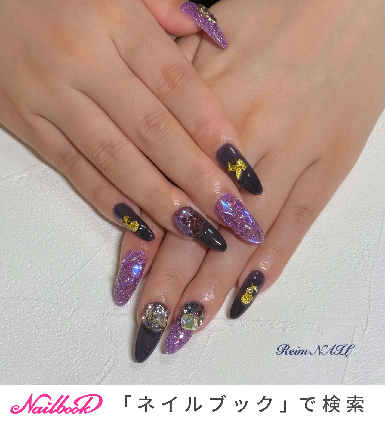 パープル 薔薇 ネイルパーツ 28個 5d4614a68fdbbff9872af9eba70cad