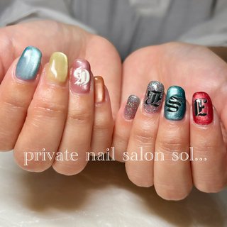 人気順｜#7色ネイルのネイルデザイン｜ネイルブック