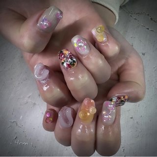 ▫︎▫︎ 
flower.


🌷

▫︎▫︎ 

▫︎▫︎▫︎ ▫︎▫︎

#ネイル #ジェルネイル #ニュアンスネイル #お洒落ネイル #個性派ネイル #大人可愛いネイル #ネイルアート#ネイルデザイン #手描きアート #手描きネイル #ぷっくりネイル #うるうるネイル #ぷくぷくネイル #うねうねネイル #凹凸ネイル #ぽこぽこネイル #フラワー #ホログラム #パール #マグネット　#オーロラ #名古屋ネイルサロン #プライベートサロン#駅近ネイルサロン #ネイルブック #nail #nailbook #naildesign #nailart #nailstagram #オールシーズン #ハンド #フラワー #パール #オーロラ #ぷっくり #個性派 #ミディアム #スクエア #ホワイト #ピンク #イエロー #ジェルネイル #お客様 #MISA #ネイルブック
