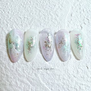 クリア/氷ネイルのネイルデザイン｜ネイルブック