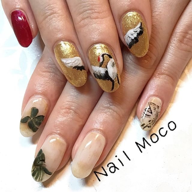 お正月 成人式 卒業式 女子会 ハンド Nailmocoのネイルデザイン No ネイルブック